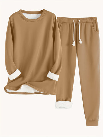 Cozy Fleece-Lined Women's Clothing Set