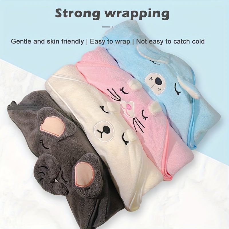 Soft & Adorable Baby Bath Towel With Hood - Perfect For Newborns, Christmas Halloween Gift