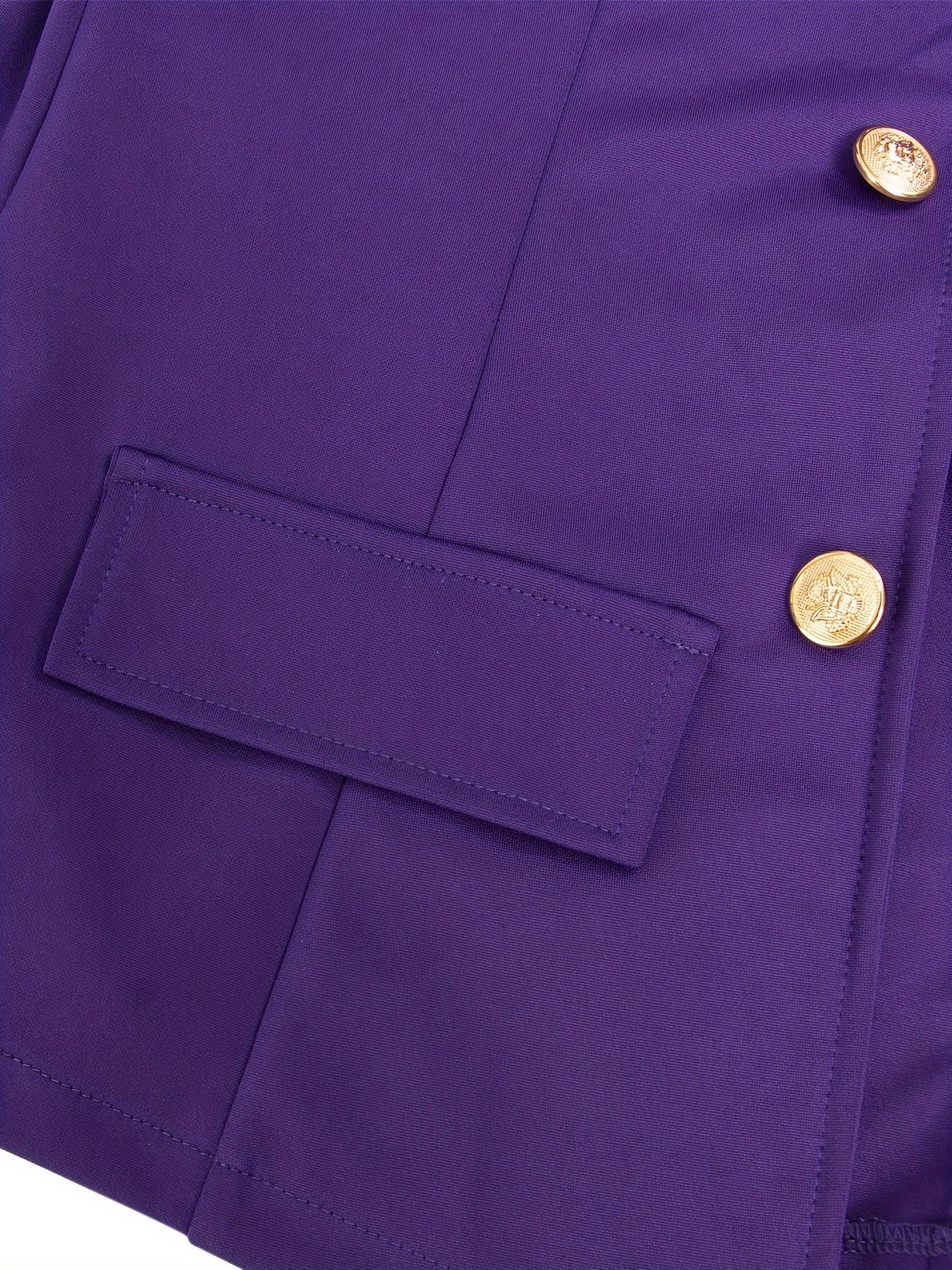 Business Casual Two-piece Set, Double-breasted Lapel Blazer.