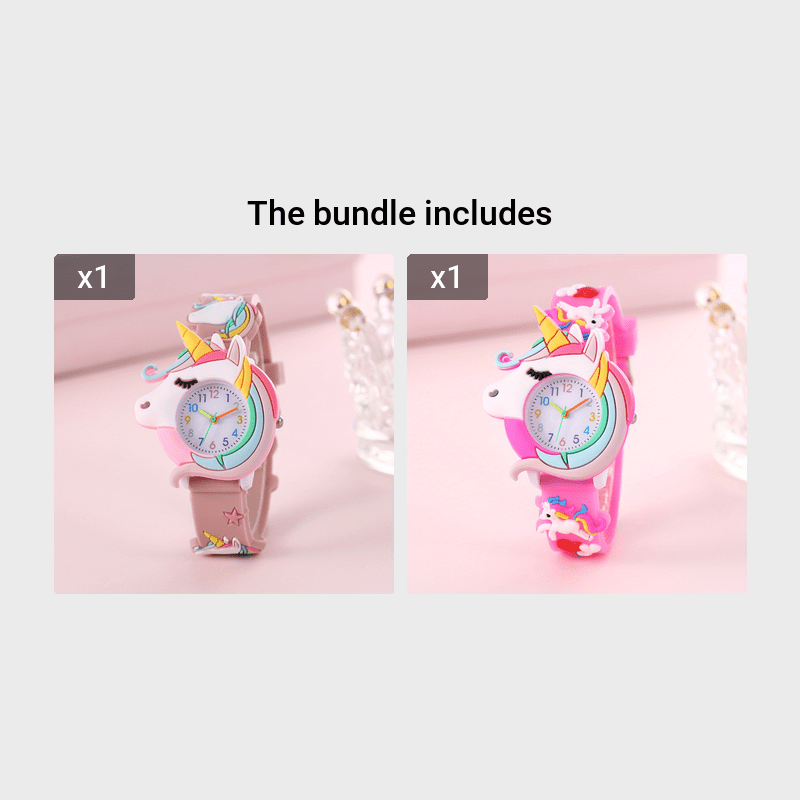 Cute Children's Silicone Cartoon Watch Gift For Kids