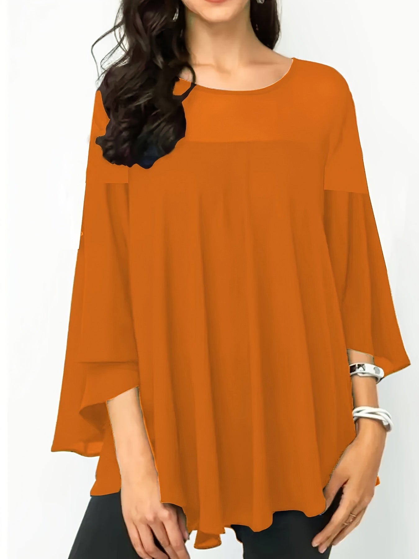 Plus Size Women's Casual Shirt - Vibrant Green Short Sleeve.
