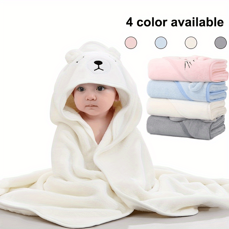 1pc Super Soft And Absorbent Cartoon Animal Infant/Children's Bath Towel Bathrobe - Perfect For Swaddling Boys And Girls, Halloween, Thanksgiving And Christmas Gift