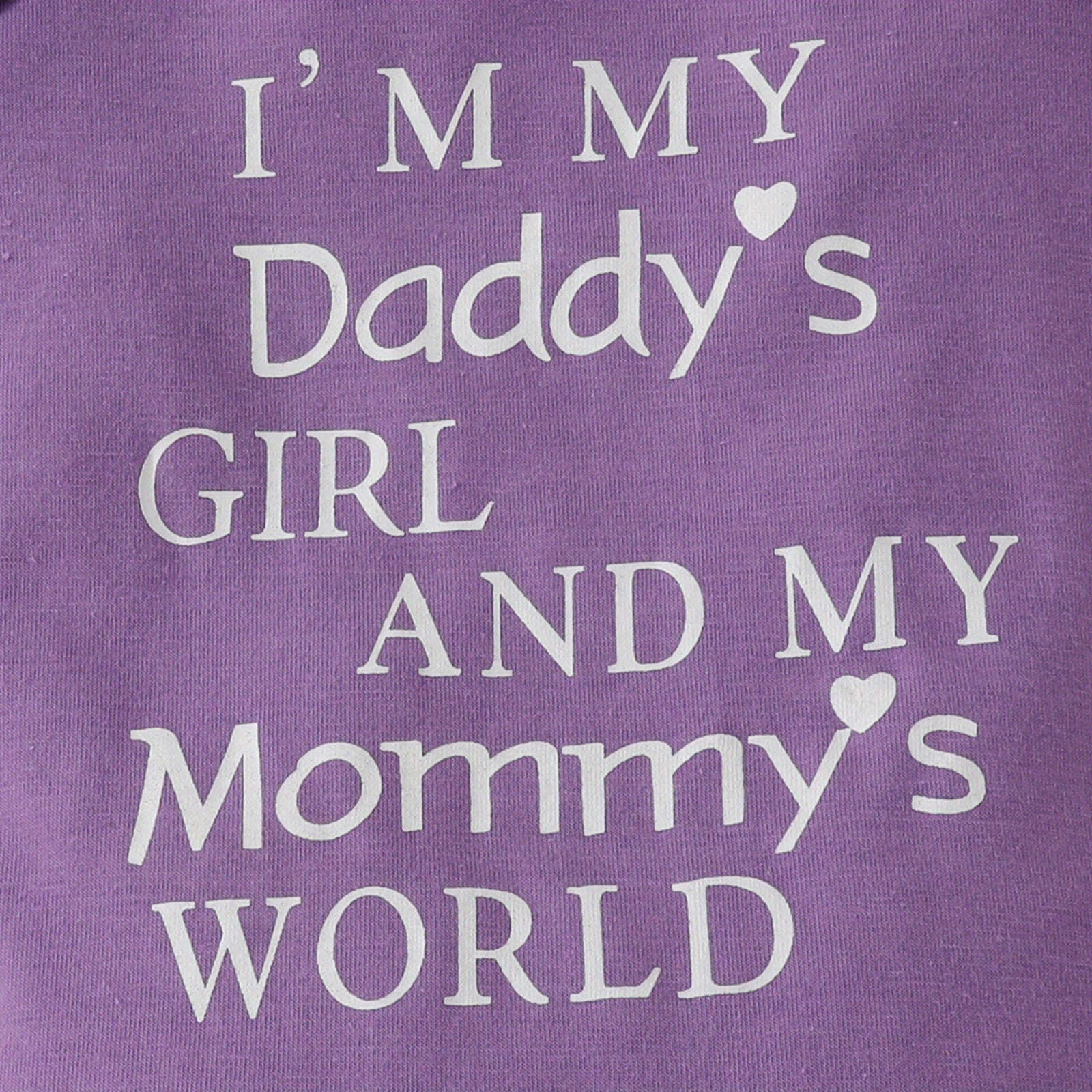 3pcs Short Sleeve & Shorts Set for Newborns - "I'm Daddy's Girl"