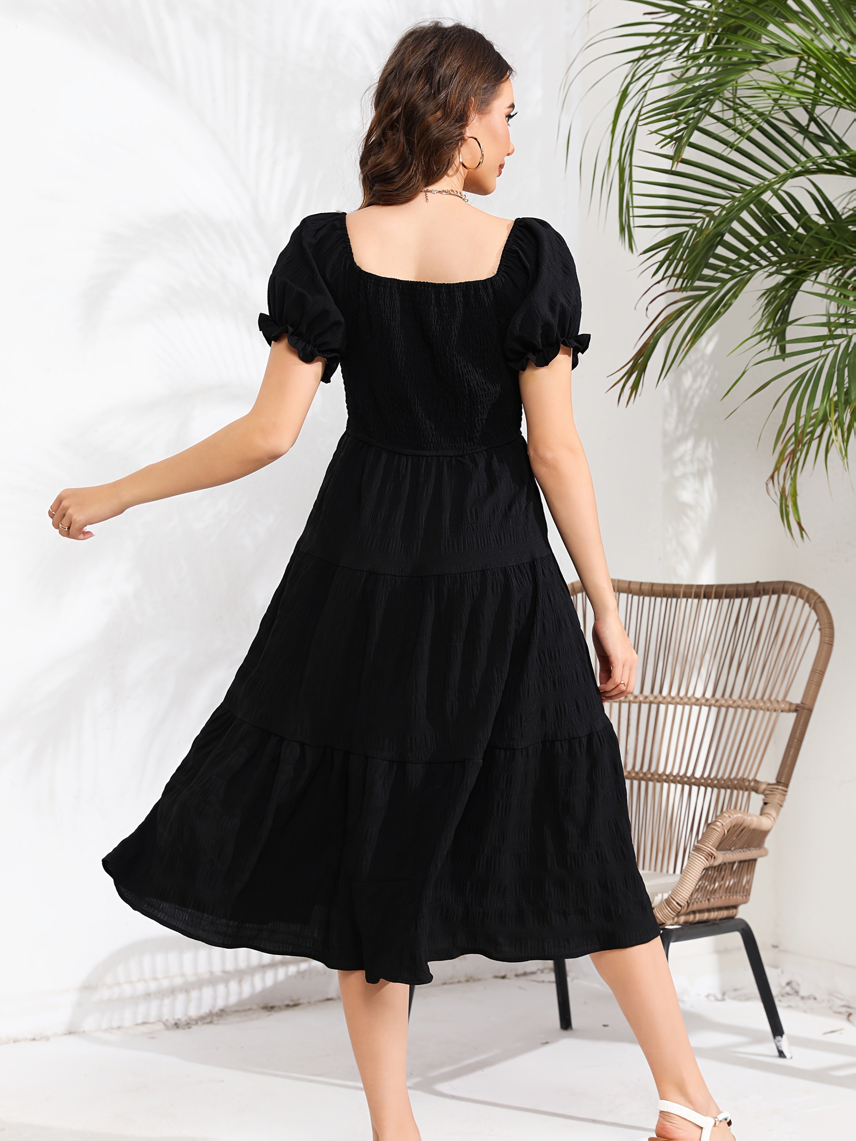 Solid Color Two-Wear Dress./MH
