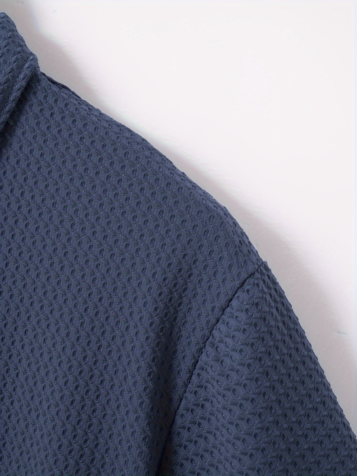 Men's Solid Color Quarter Zip Golf Shirt, Breathable Short Sleeve .