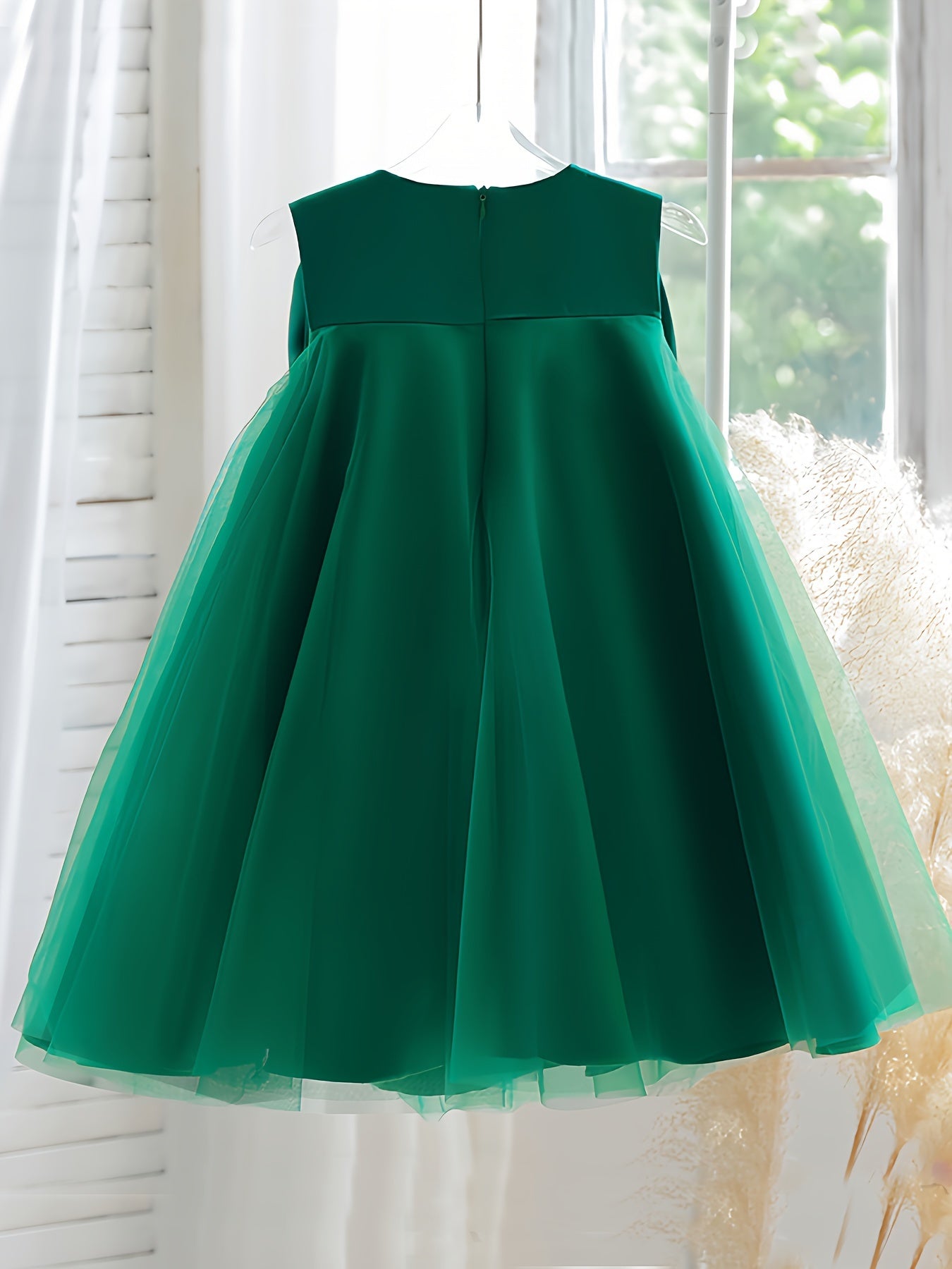 Girls Adorable Big Bow Princess Dress Birthday Party One Year Birthday Gift For Kids