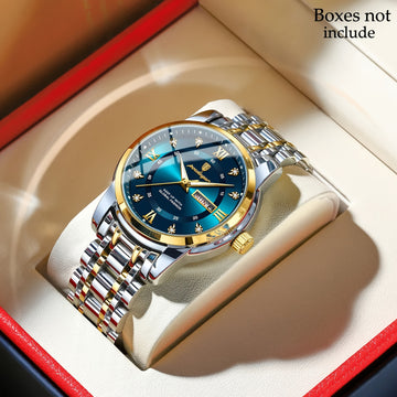 POEDAGAR Men'S Luxury Sport Watch - IPX8, Luminous Quartz Movement,