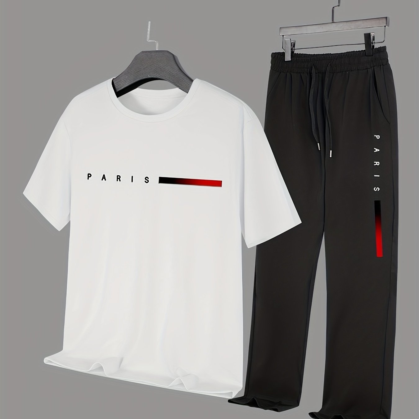 Men'S Casual Sports Two-Piece Set Short Sleeve .