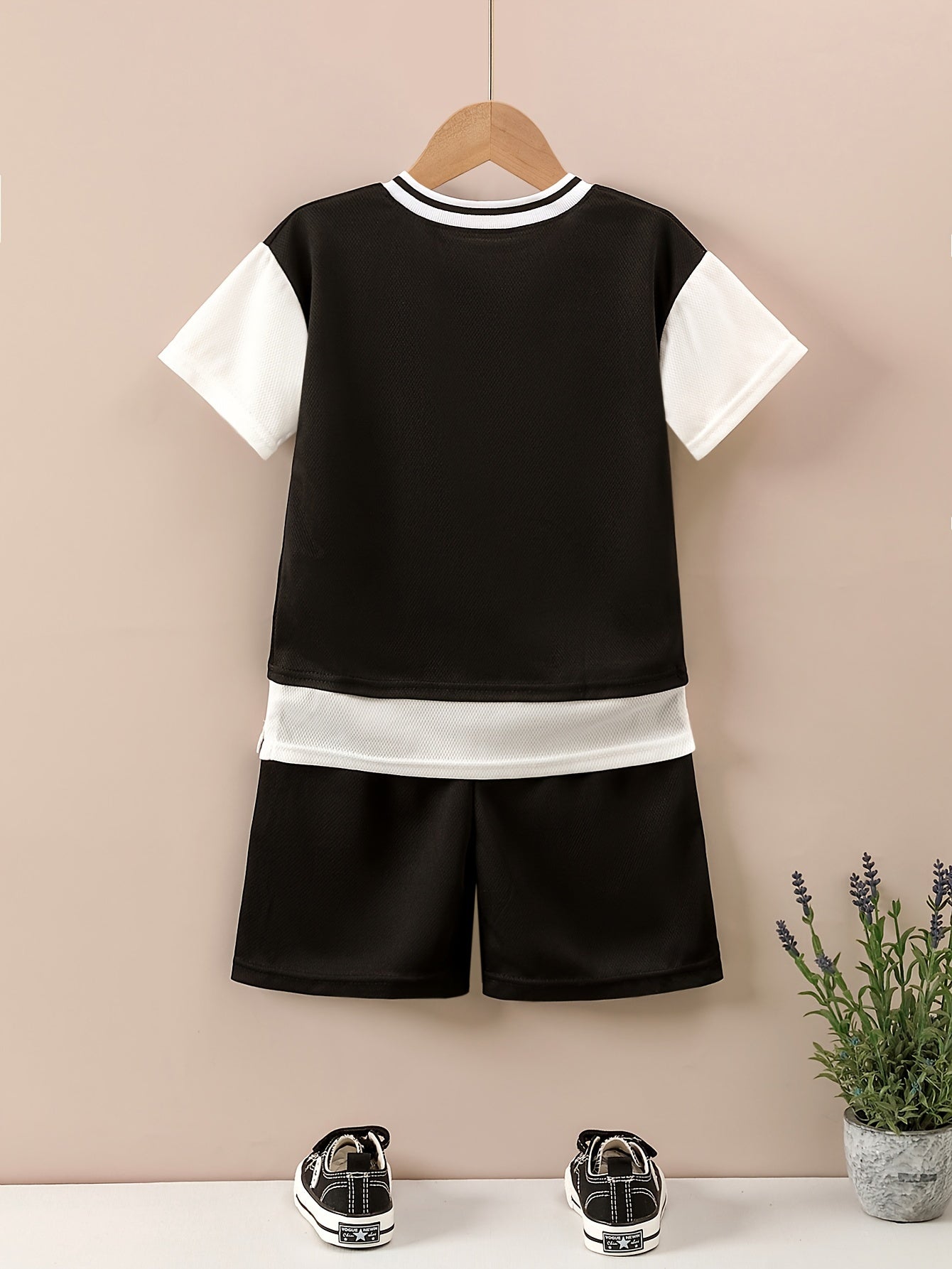 Boys "Young Winning" Number "65" Casual Outfit Round Neck T-shirt.