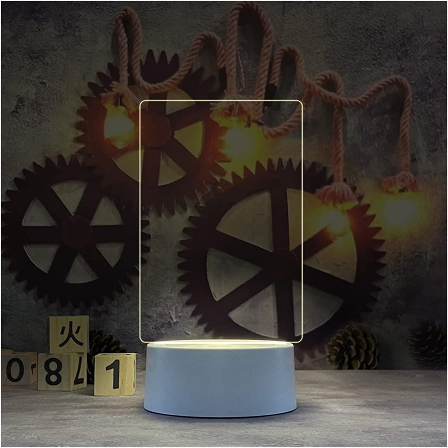 Night Lights Note Board Creative LED Night Light USB Message Board Holiday Light With Pen Gift For Girlfriend Decoration Night Lamp