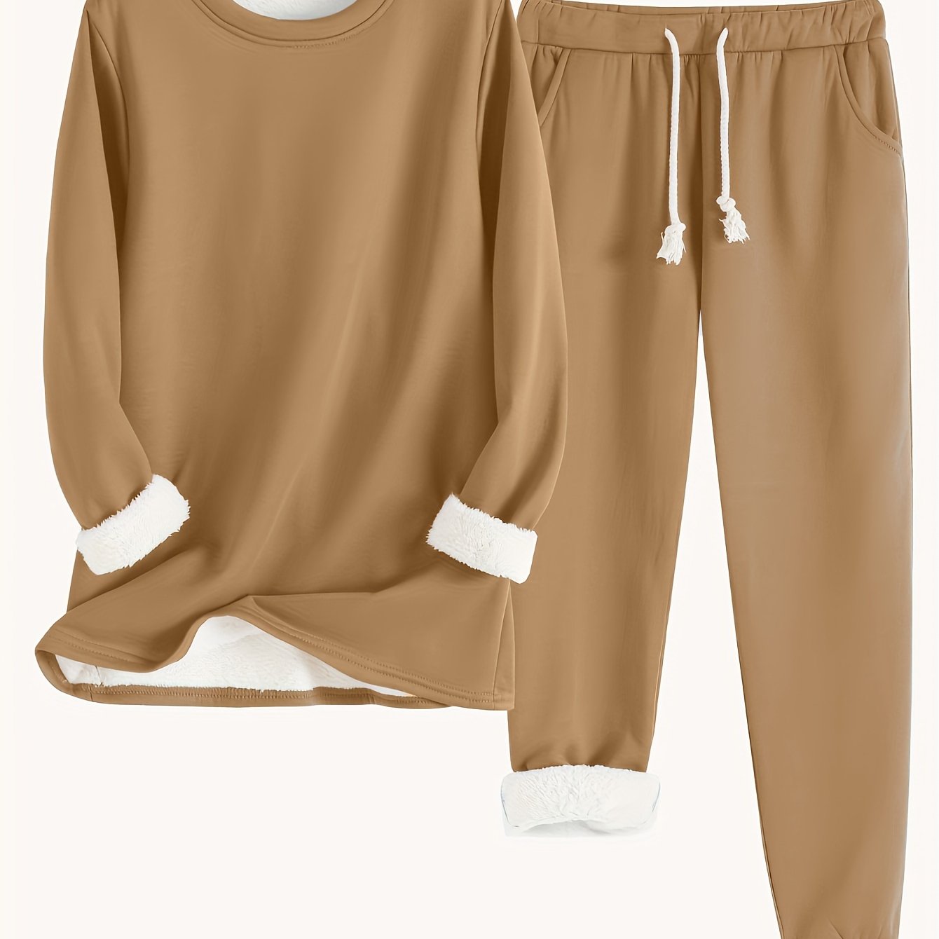 Cozy Fleece-Lined Women's Clothing Set
