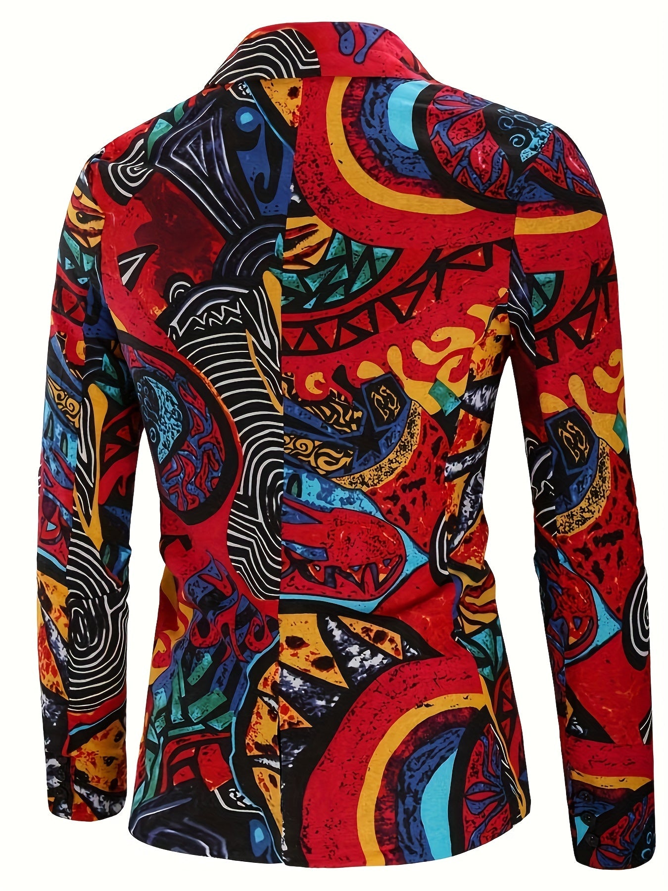 2pcs/set Suits, Men's Colorful Lapel Blazer & Pants,