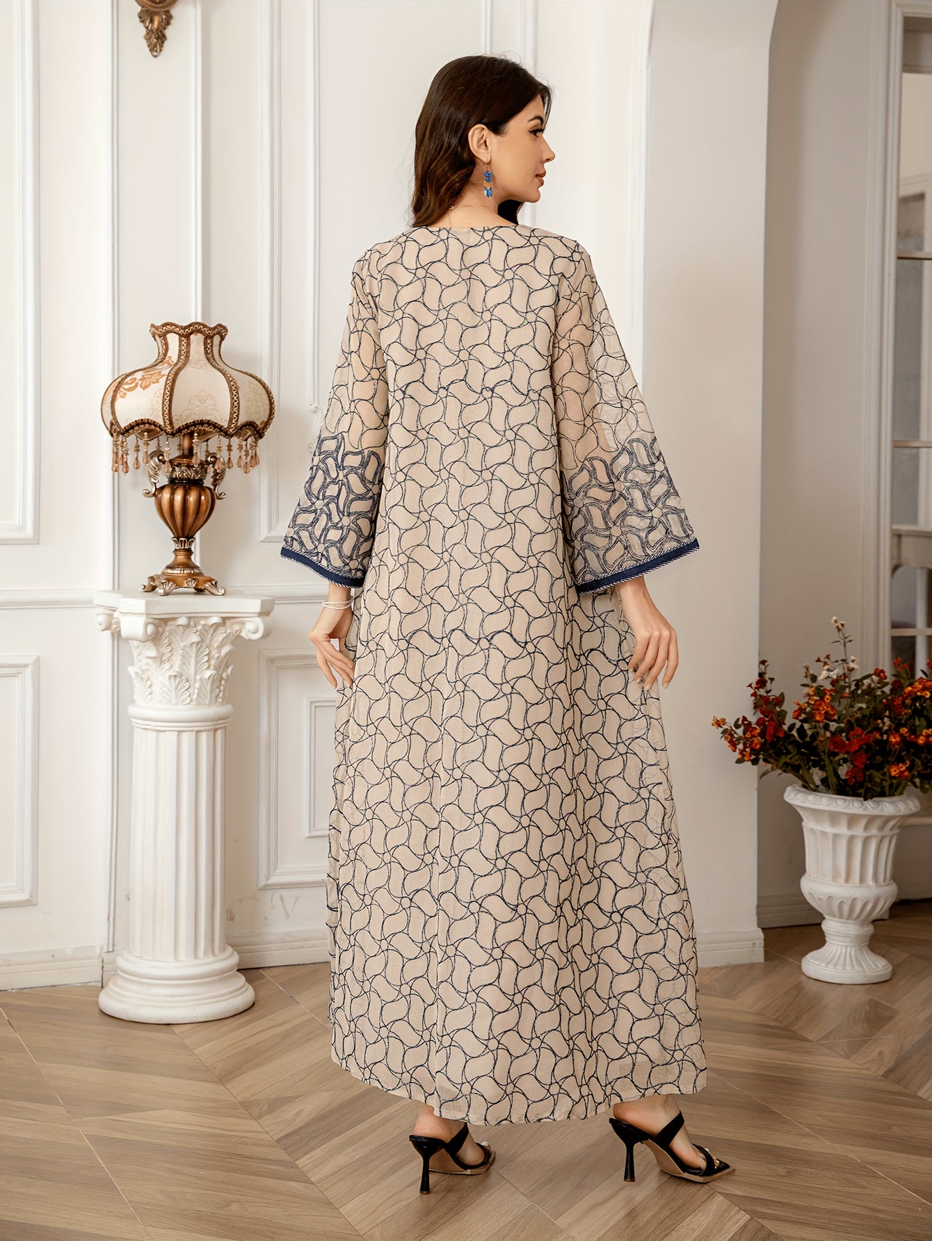 Elegant Middle Eastern Style Jalabiya Dress for Women -./MH