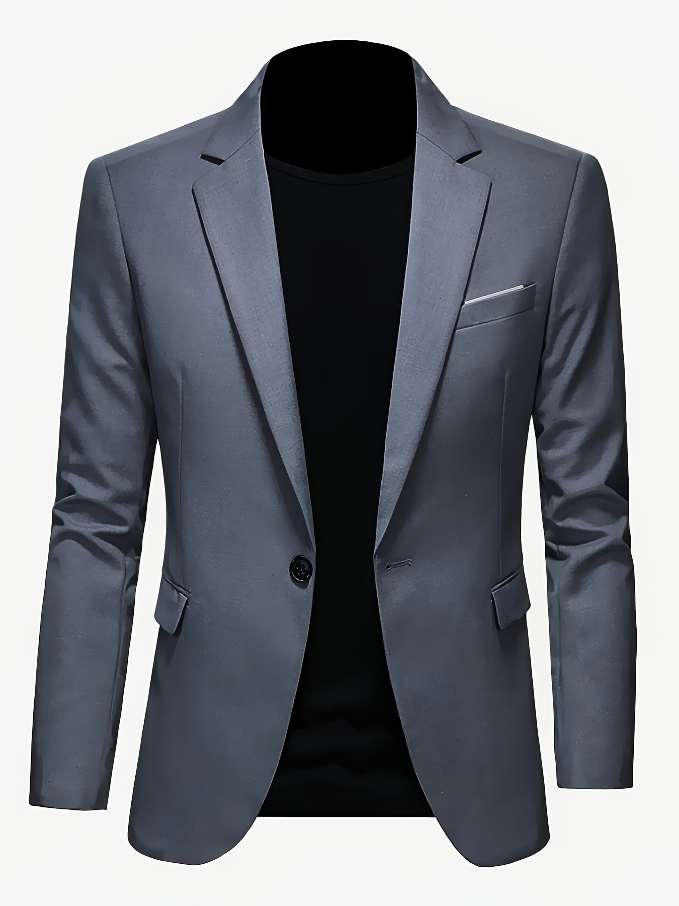 Men's Lightweight Tailored Single-Breasted Jacket.