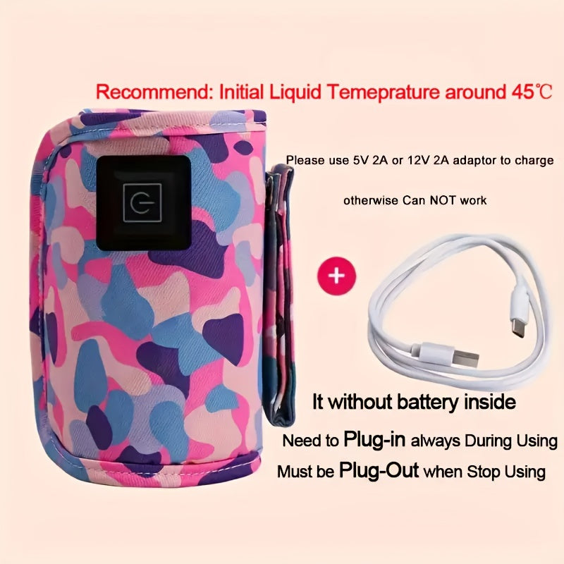 USB Charger Bottle Warmer, Travel Camping Outdoor Milk Formula Bottle Warmer, Home Car Electric Portable Stroller Insulated Bag, Nursing Bottle Heater, Bottle Feeding Warmer Sleeve Easter Gift
