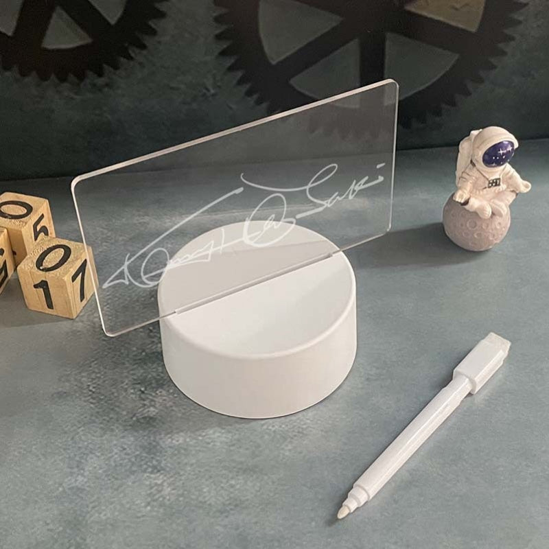 Night Lights Note Board Creative LED Night Light USB Message Board Holiday Light With Pen Gift For Girlfriend Decoration Night Lamp