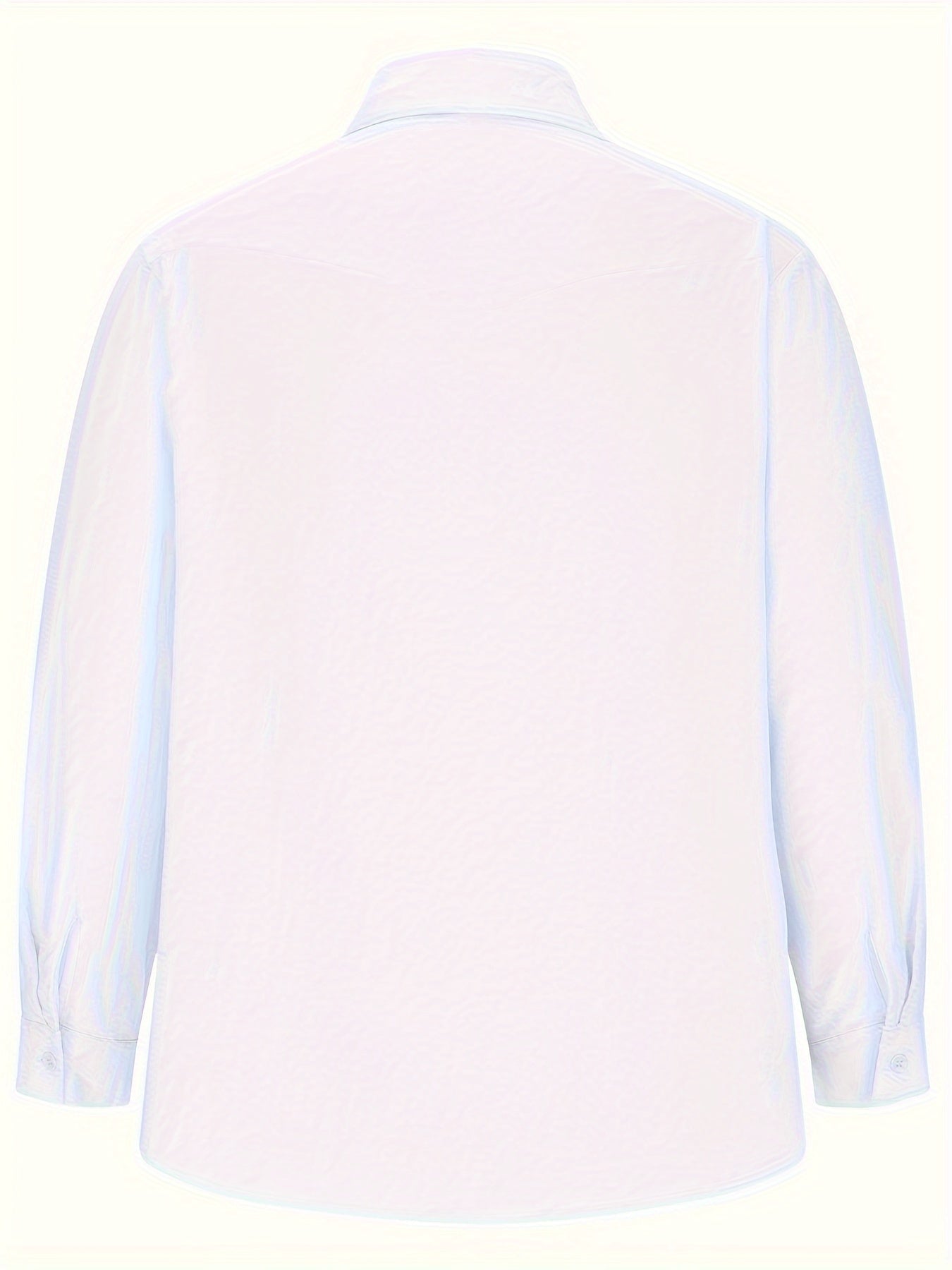 Mature Style Men's Cotton Linen Blend Casual Shirt - Lapel Collar Solid Color .