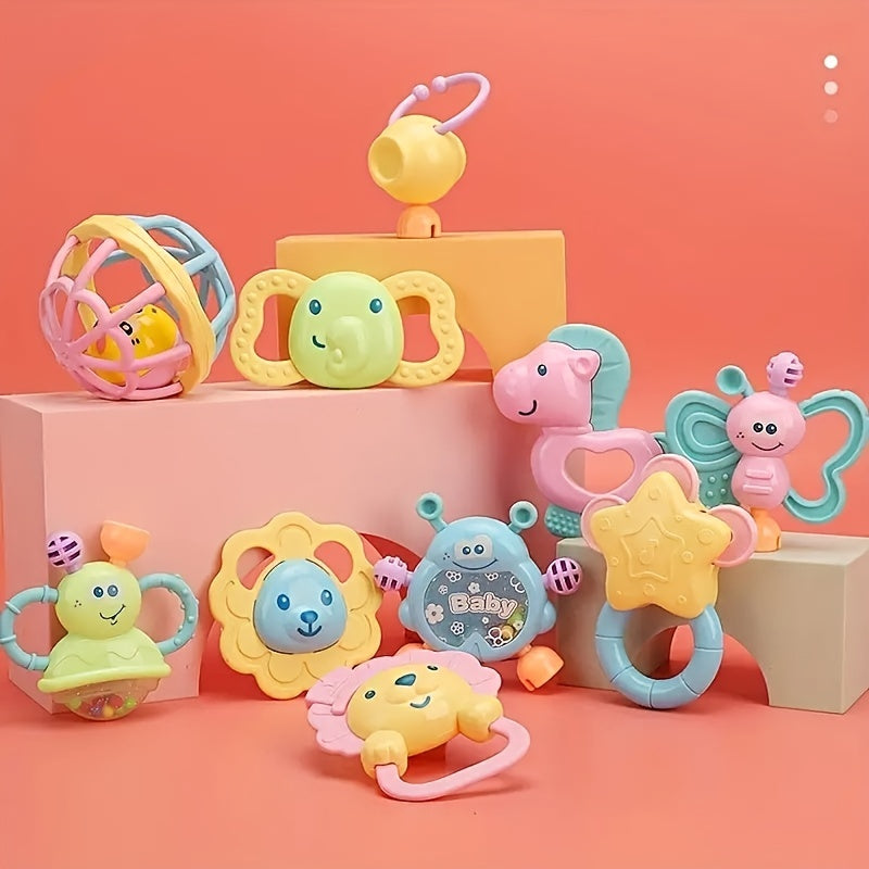 Adorable Neonatal Bell Suit Baby Gift Box - Combined Toy Set for Teeth!