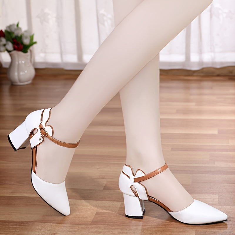 [Summer Block Heel High-Shoes] Women's Summer Fashion Block Heel, /MH