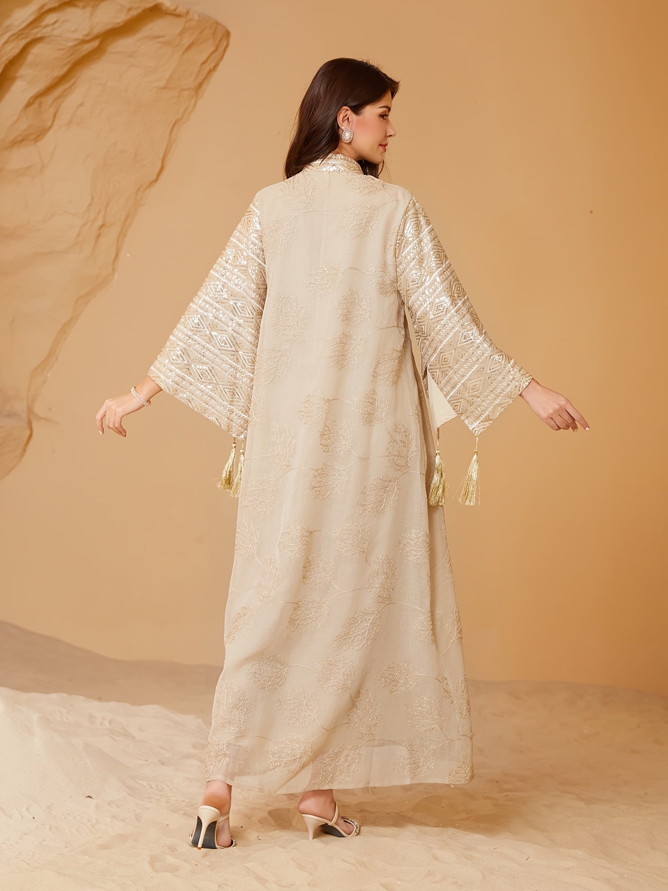Women's Middle Eastern Jalabiya Abaya Dress ./MH