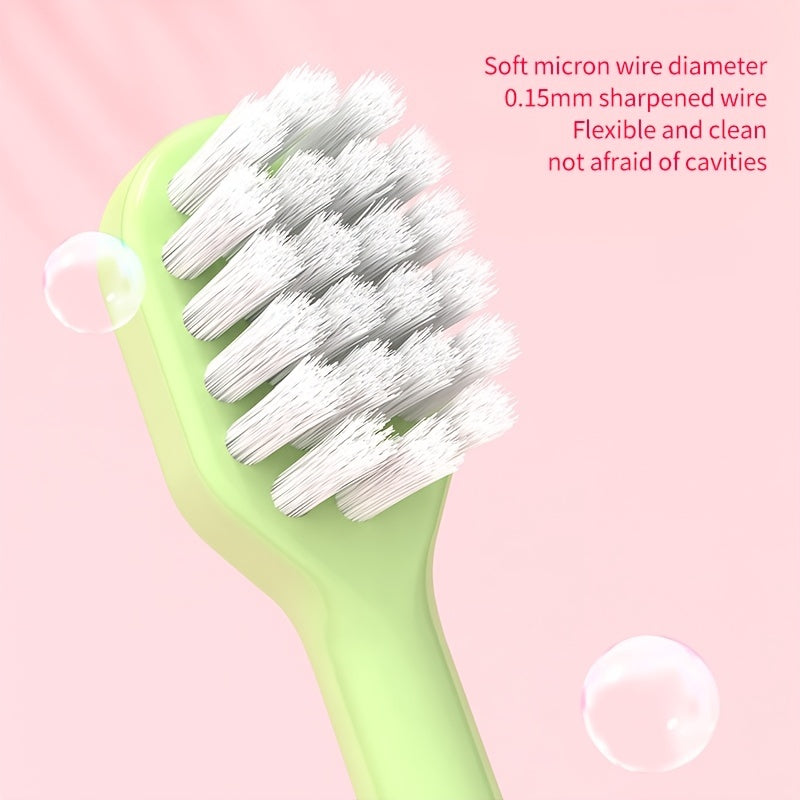 10pcs/pack Letter Antibacterial Silk Kids Toothbrush, Cartoon Soft Bristle Toothbrush, Unisex High Density Brushes, Non-Breaking Student Gum Guard, Christmas, Halloween, Thanksgiving Day Gift