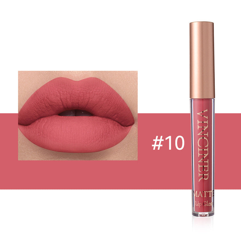 12 colors Matte Velvet Lip Glaze - Long Lasting, Waterproof, Non-Sticky.