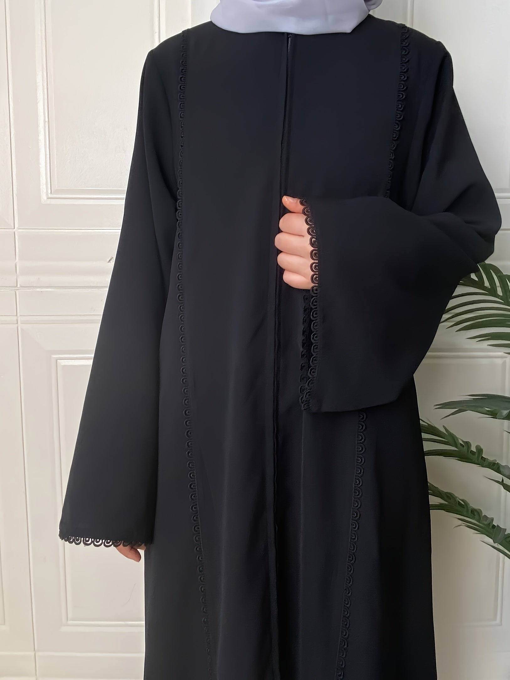 Elegant Long Sleeve Maxi Kaftan Dress -ticated Evening Wear'/MH