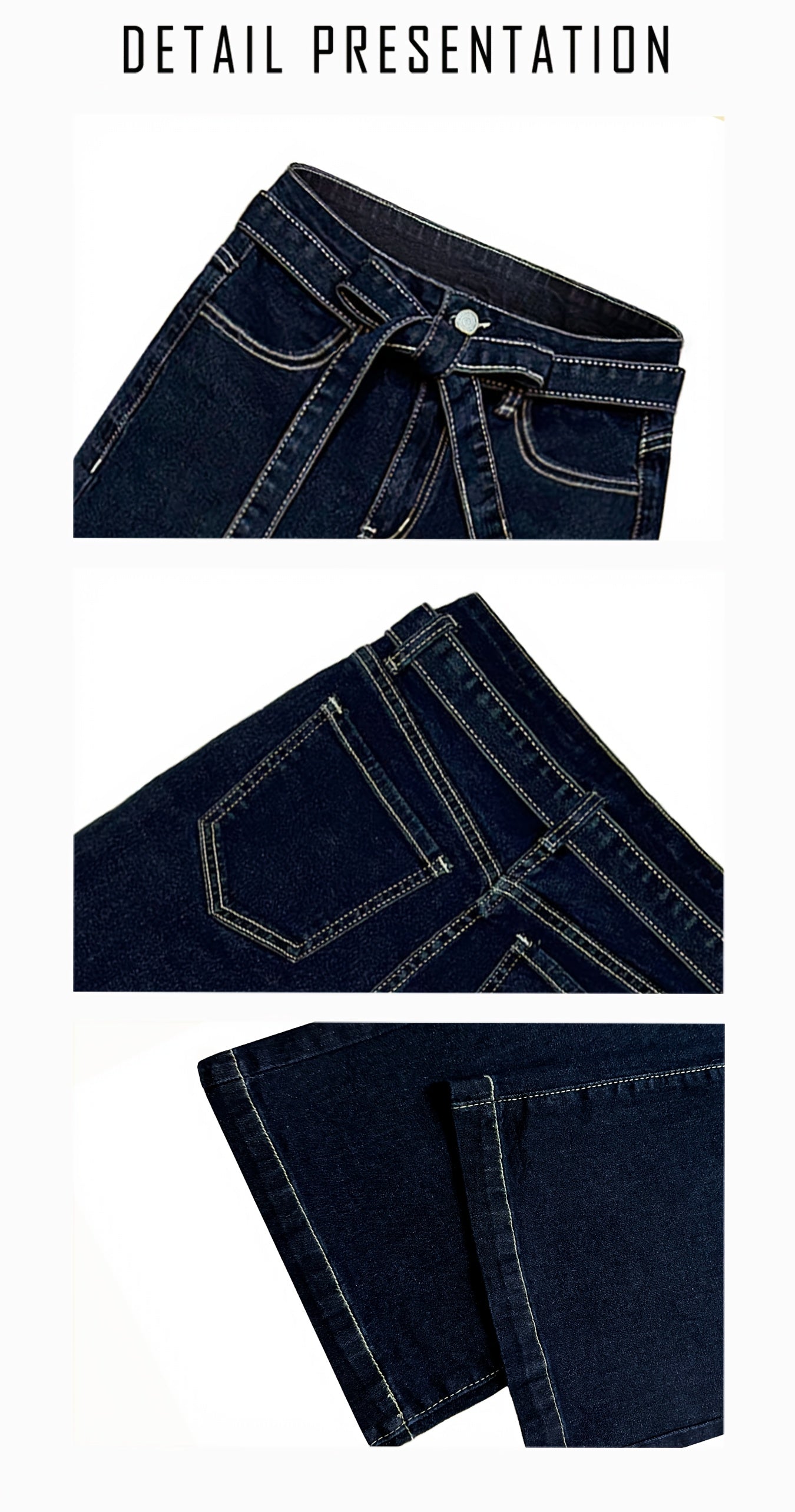 Women'S Stretch High-Waisted Wide-Leg Jeans - ./MH