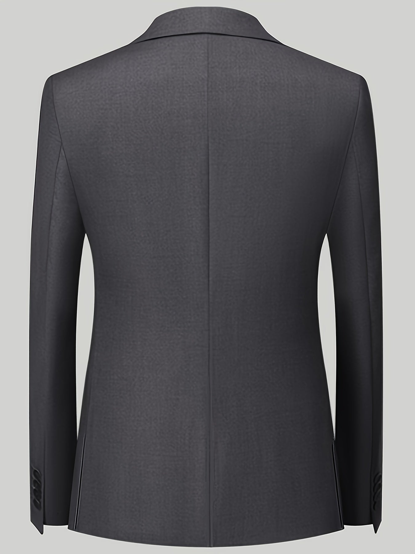 2pcs Men's Dress Suit Set, Peak Lapel Collar Double Breasted Blazer.