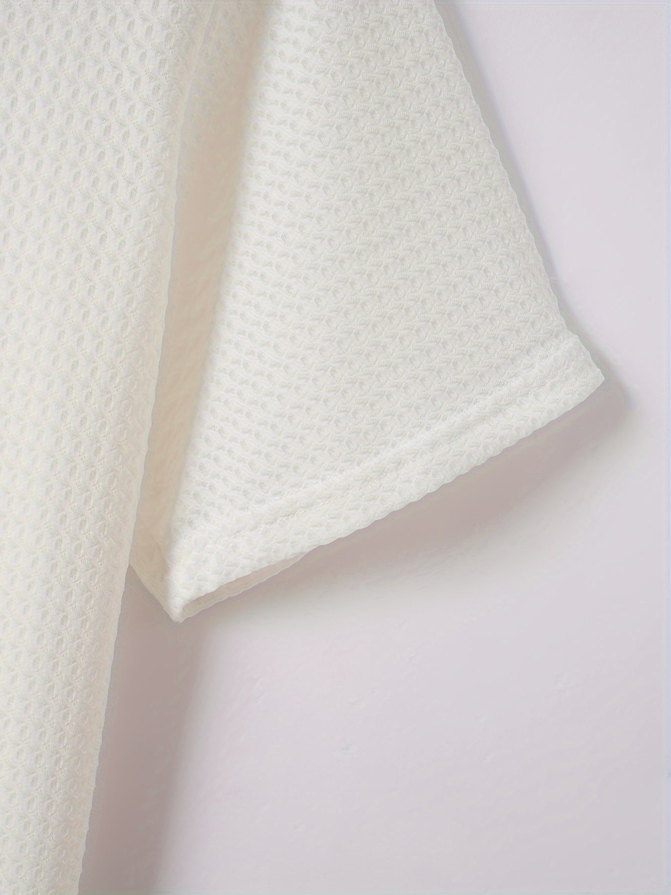 Men's Solid Color Quarter Zip Golf Shirt, Breathable Short Sleeve .