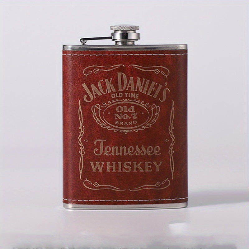 1pc 8oz Flask, Stainless Steel Square Flask, The Best for Man's Butt Flask, Novel Love Expression Gift for Family, Friends, Christmas Gift, Beverage
