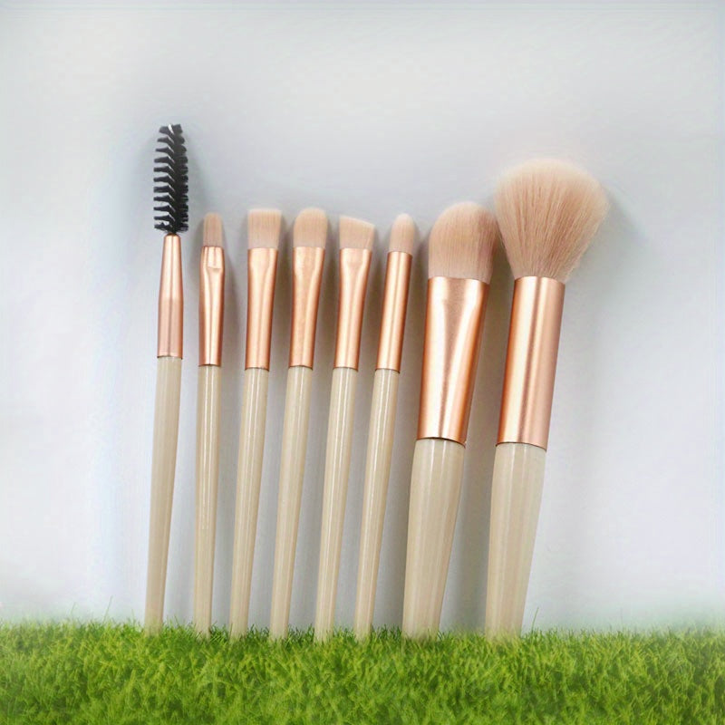 Makeup Brushes/Bags, 8pcs Portable Soft Makeup Brushes Set for Eyeshadow Foundation Powder Concealer Lip Blush Makeup (Multicolor with Bag) - Gift Set Mother'S Day Gift