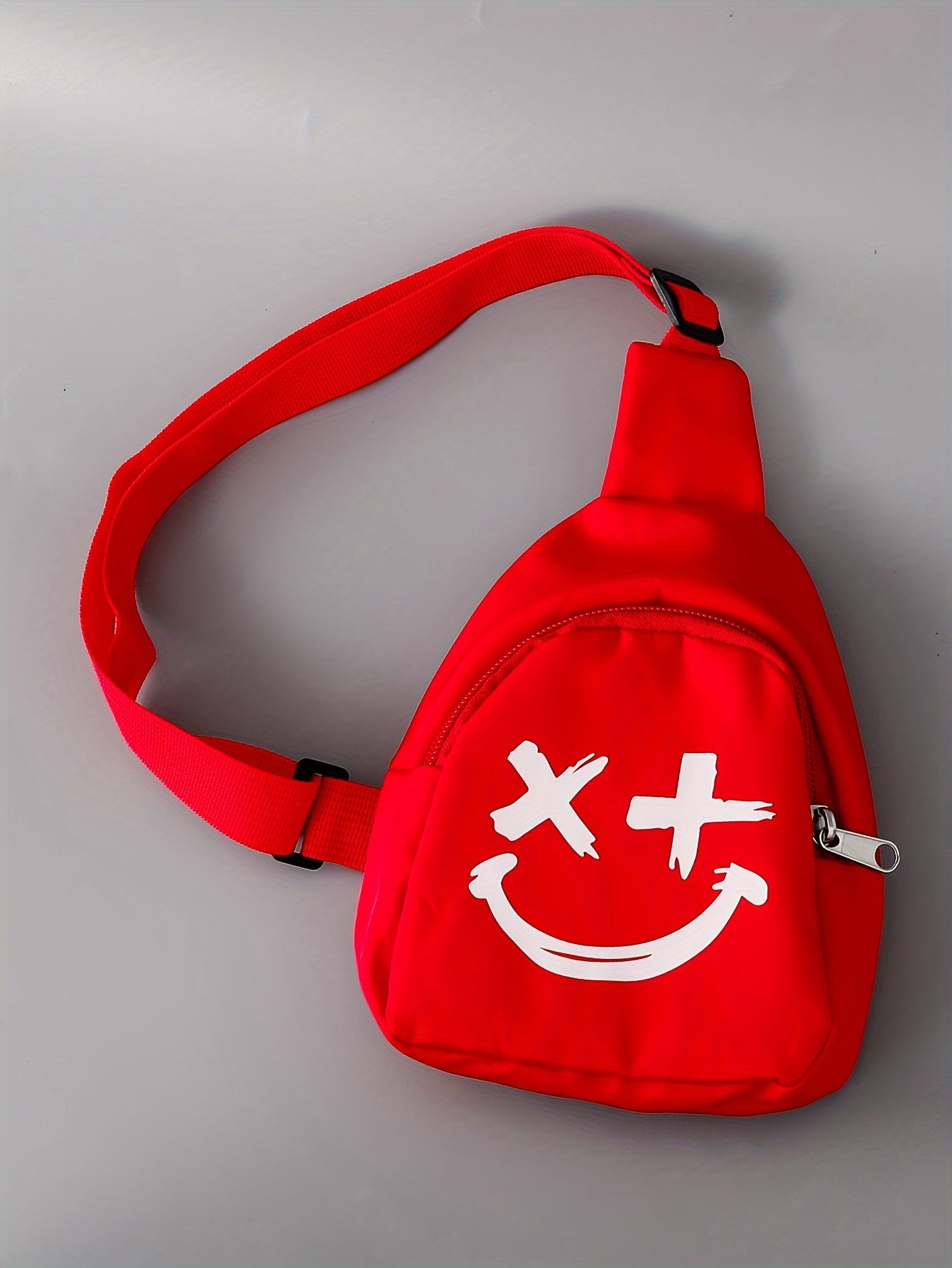 3pcs Boys Casual Solid Short Sleeve T-shirt & Smile Face Print Shorts.