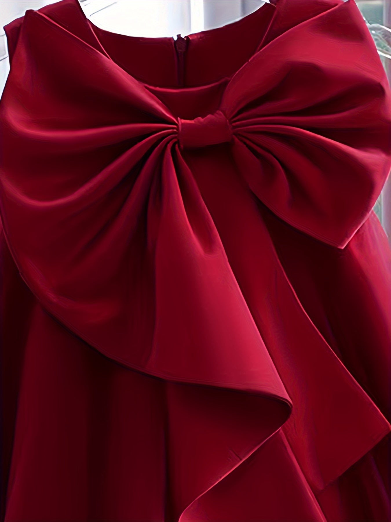 Girls Adorable Big Bow Princess Dress Birthday Party One Year Birthday Gift For Kids