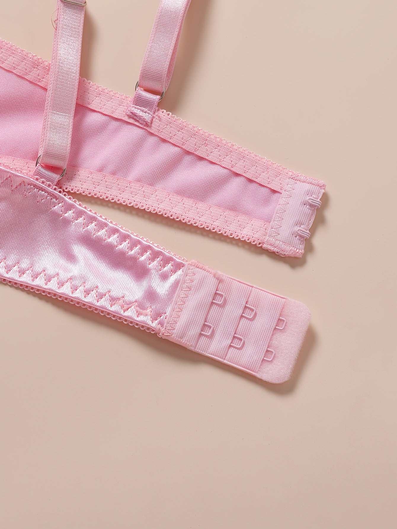 Sexy Lingerie Set, Floral Embroidery Mesh Semi Sheer Cami Bra & Panties,/ MH