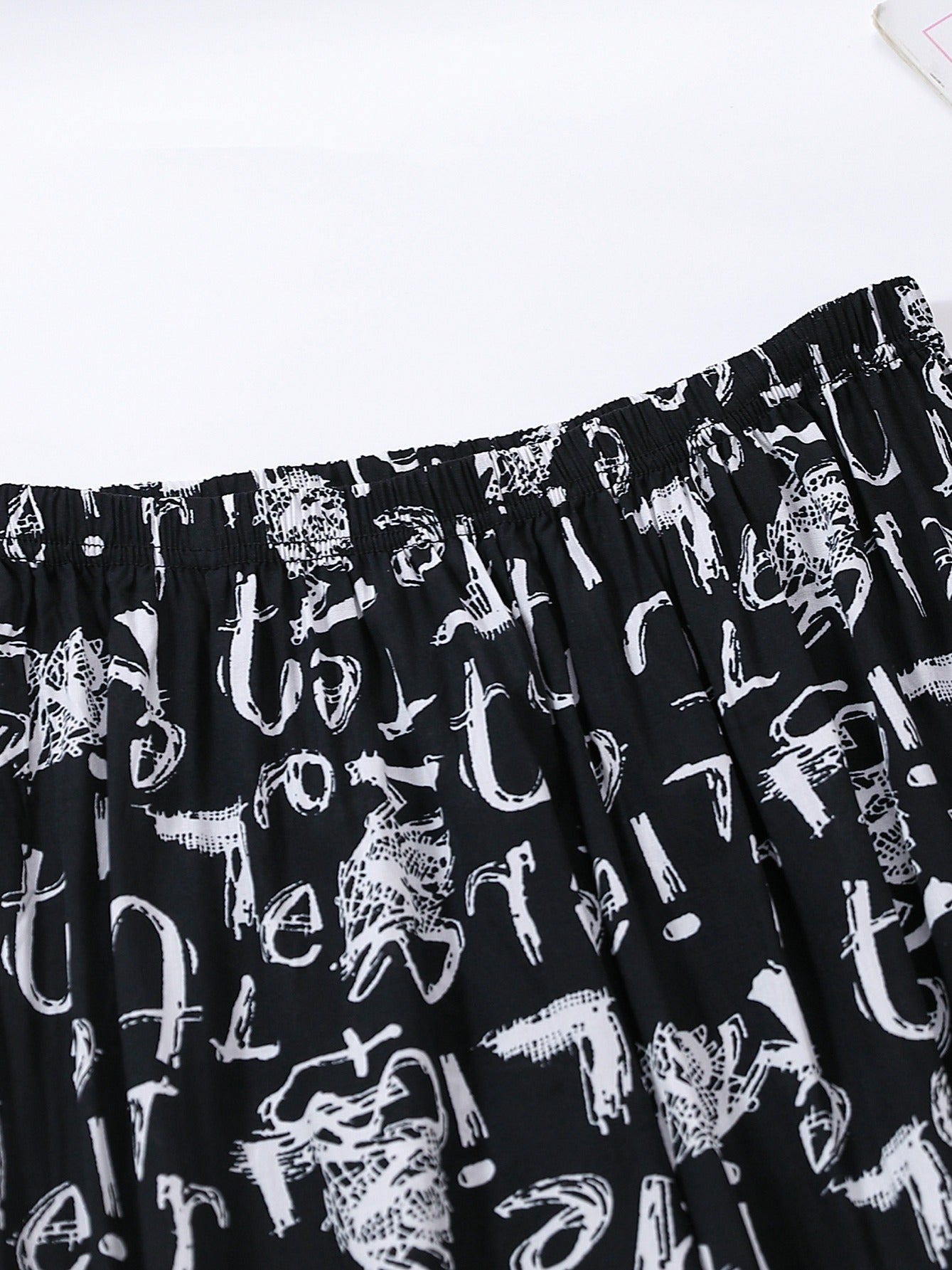 Women's Loose Fit Wide Leg Flare Pants with Print, Comfortable.