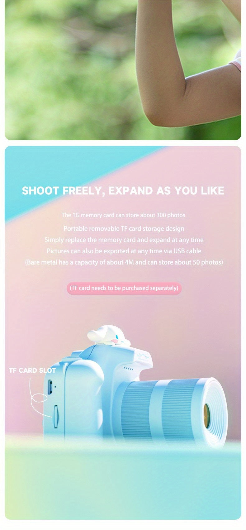 Sanrio Cinnamoroll HelloKitty X1 Digital Camera Front And Back HD