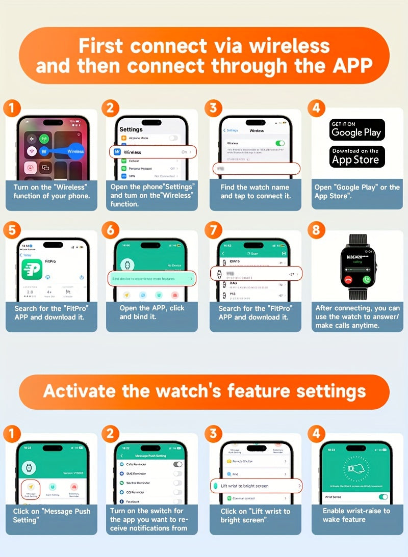 NEW Smart Watch 4.65cmInch With Wireless Calling/Receiving Multiple Sports Modes Sedentary Reminder Weather Forecast Message Notification Borderlessslim Design Multi-SportMode For Android & For IPhone For Men&Women AS A Gift