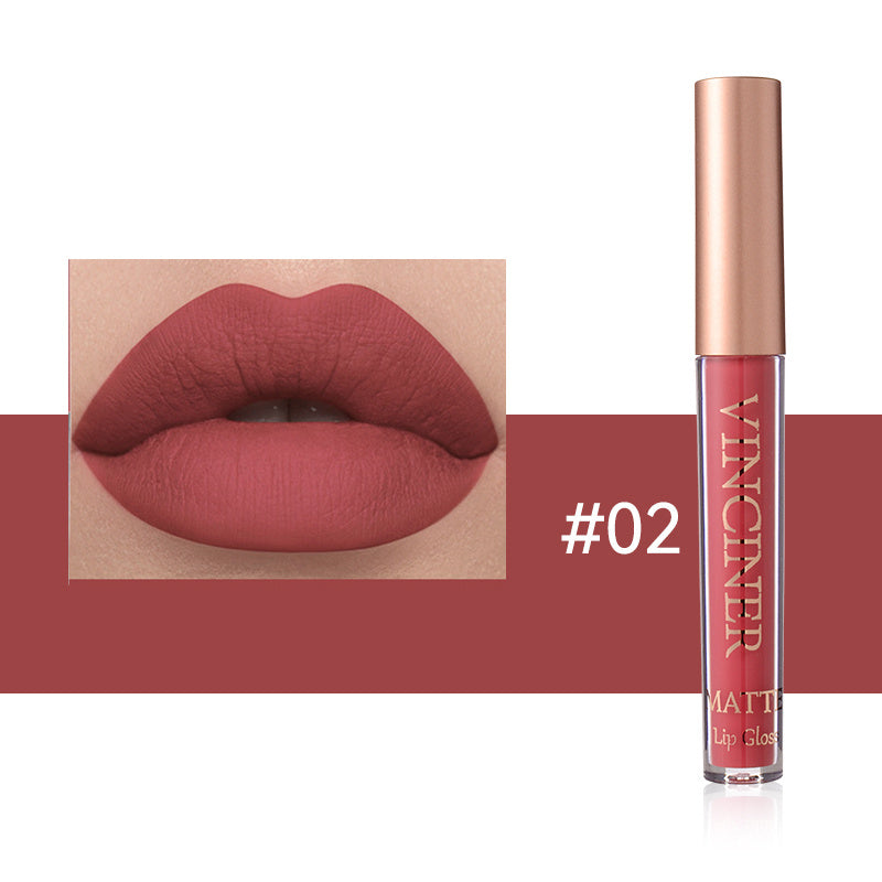 12 colors Matte Velvet Lip Glaze - Long Lasting, Waterproof, Non-Sticky.