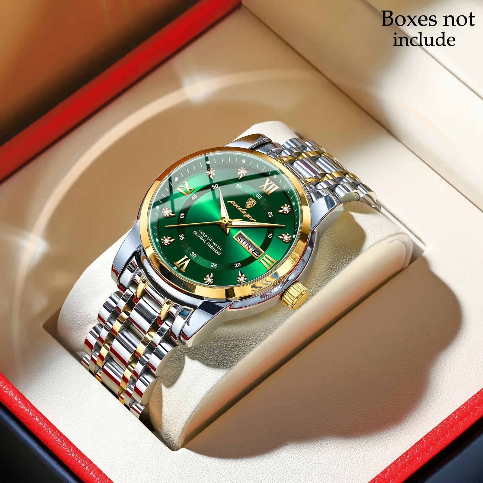 POEDAGAR Men'S Luxury Sport Watch - IPX8, Luminous Quartz Movement,