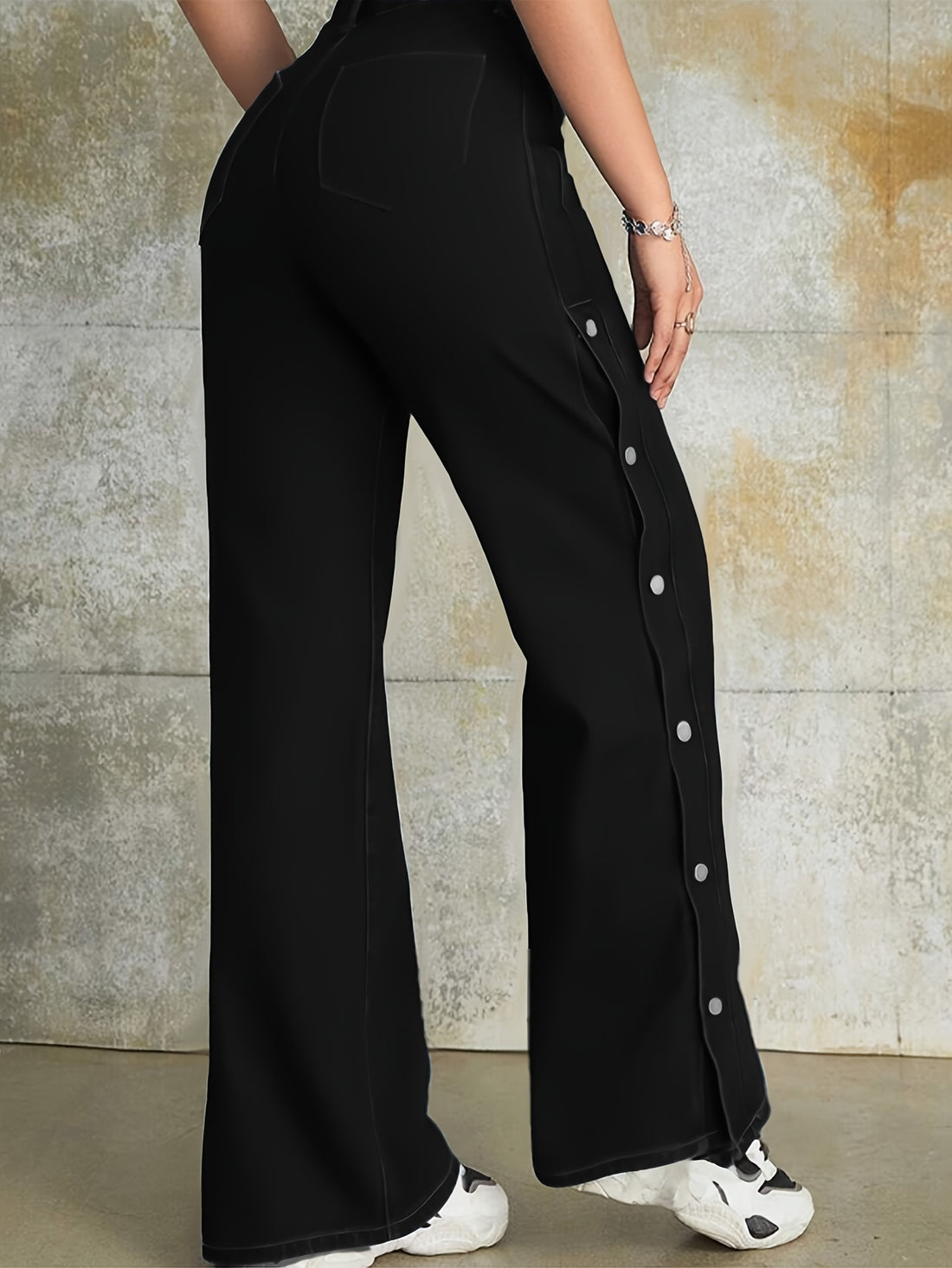 Women's Stretch Spandex Straight-Leg Pants ./MH
