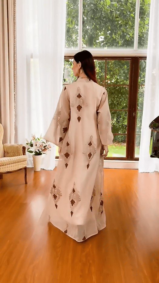 Ramadan Contrast Sequin Maxi Kaftan Dress, /MH