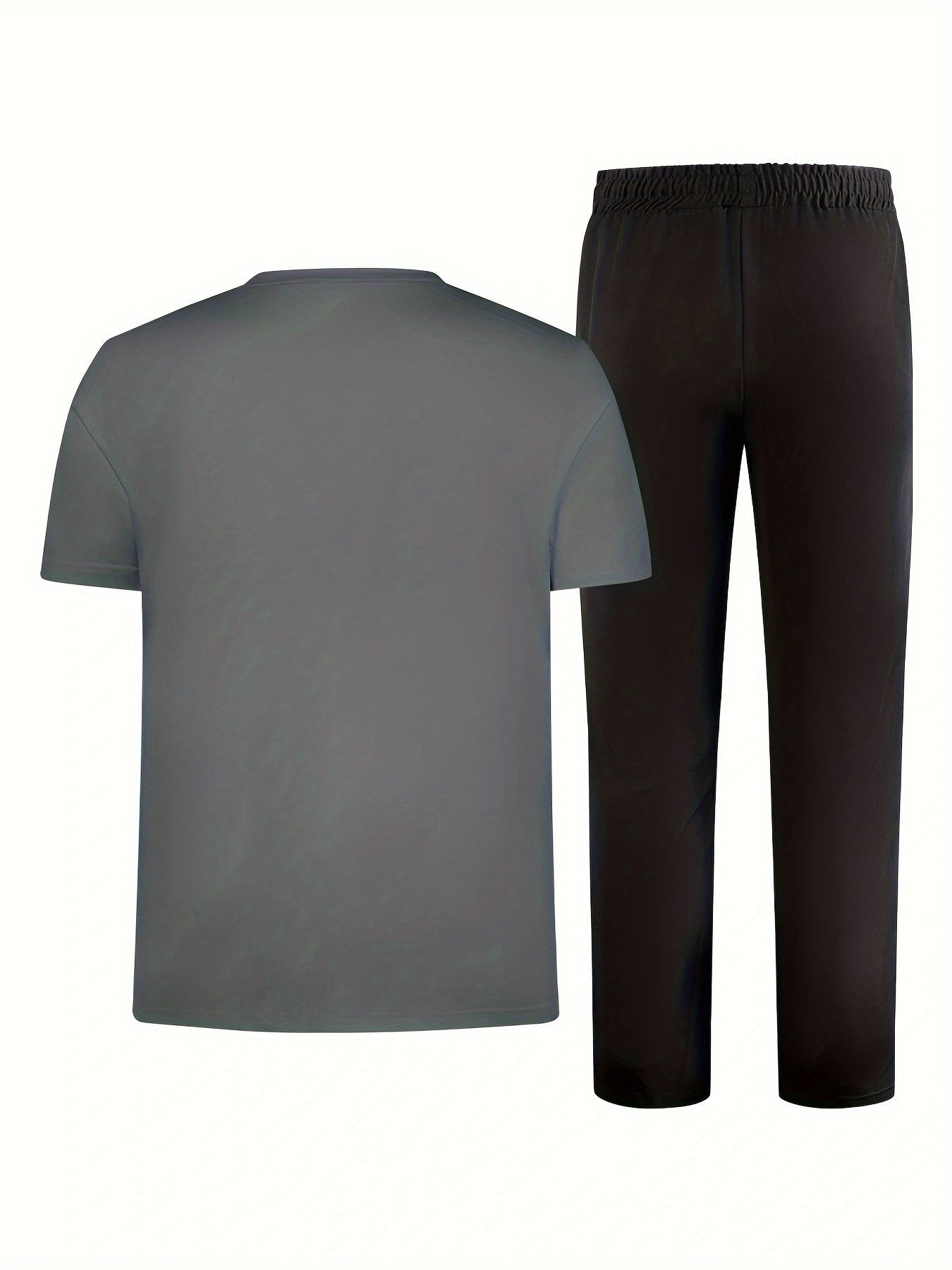 Men'S Casual Sports Two-Piece Set Short Sleeve .