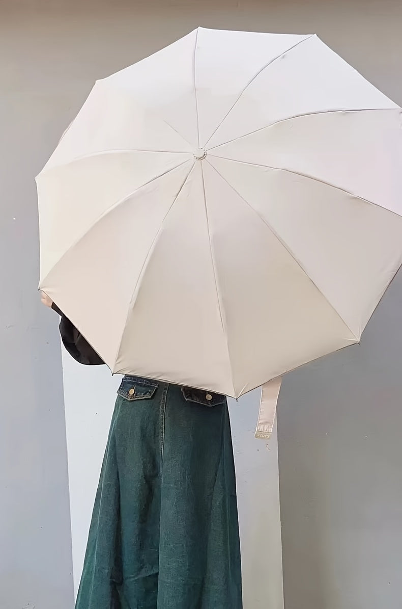 Automatic Umbrella with 10-Rib Windproof Design .