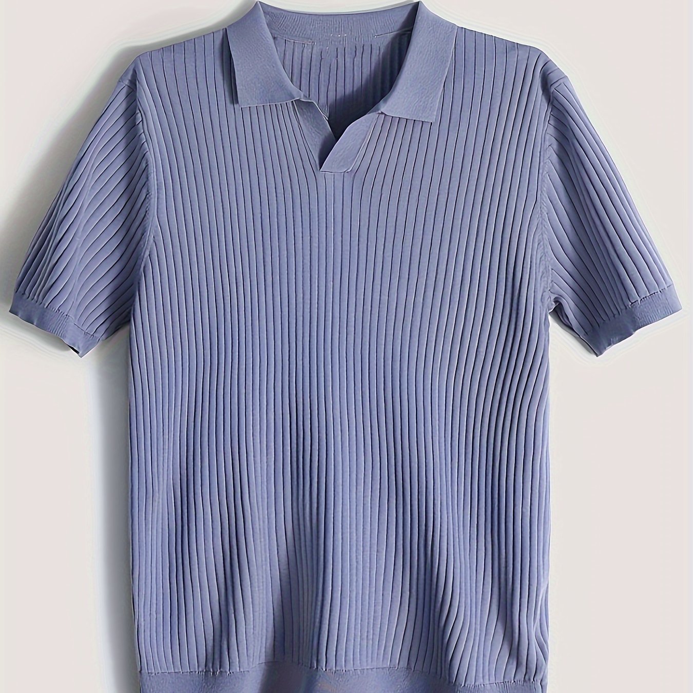 Men's Stripe Pattern Sweater, Casual Breathable Medium Stretch .