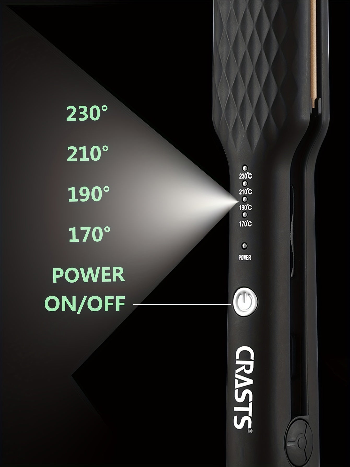 CRASTS 2-in-1 Straightening & Curling Iron with Dual Plates,