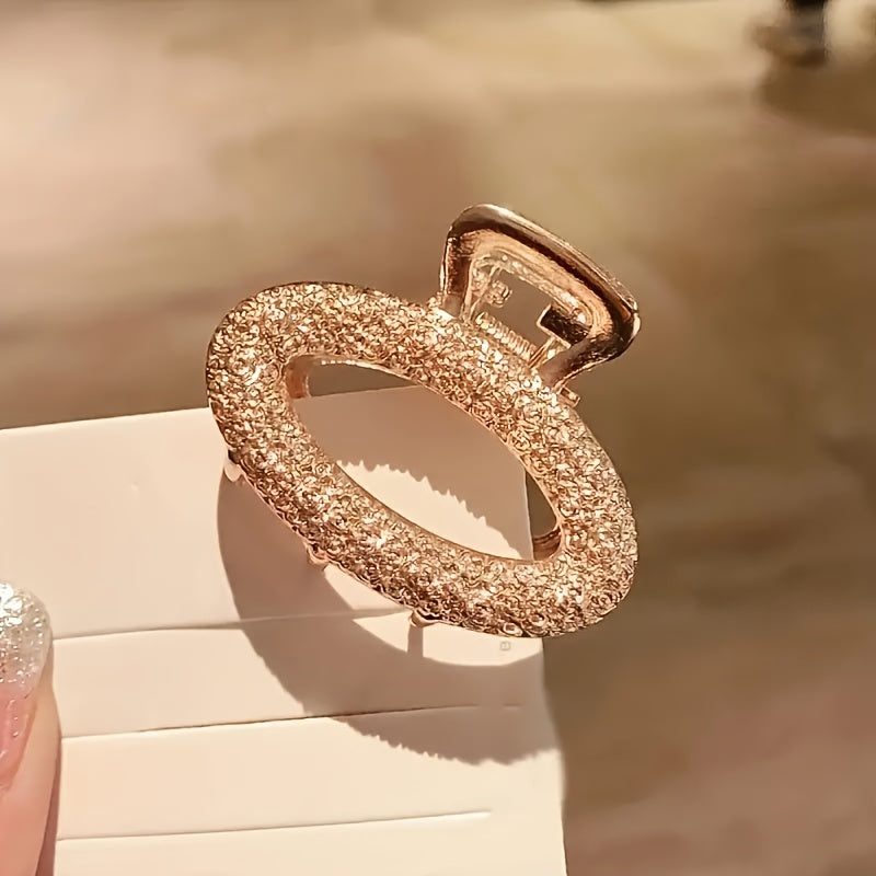 5pcs Elegant Hollow Out Hair Claw Clips Retro Non Slip Hair Grab Clips For Women And Daily Use Wear
