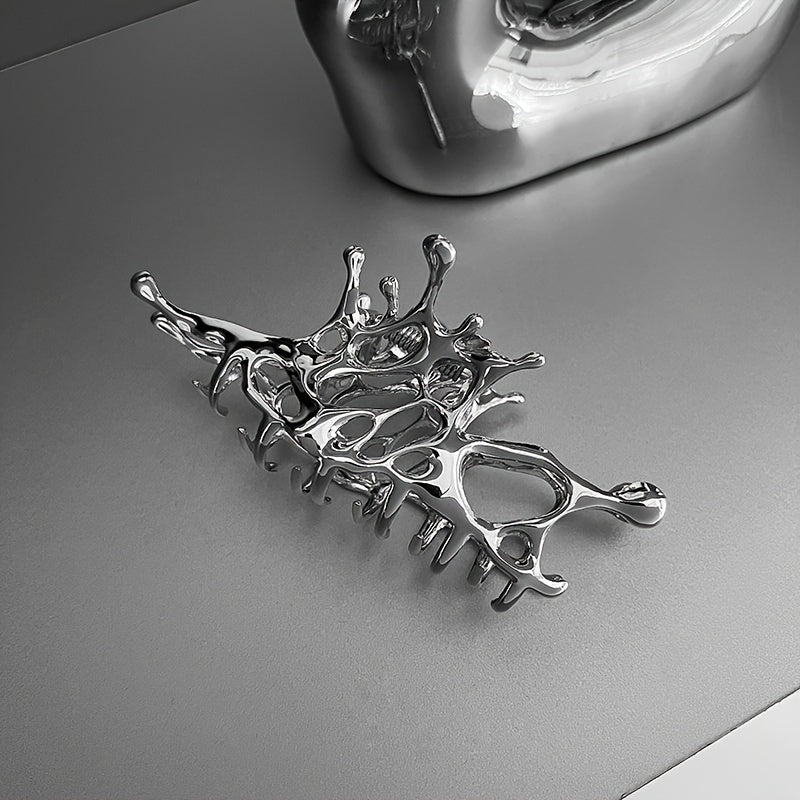 1pc Women Hollow Out Irregular Design Fashionable Hair Claw for Hair Decoration
