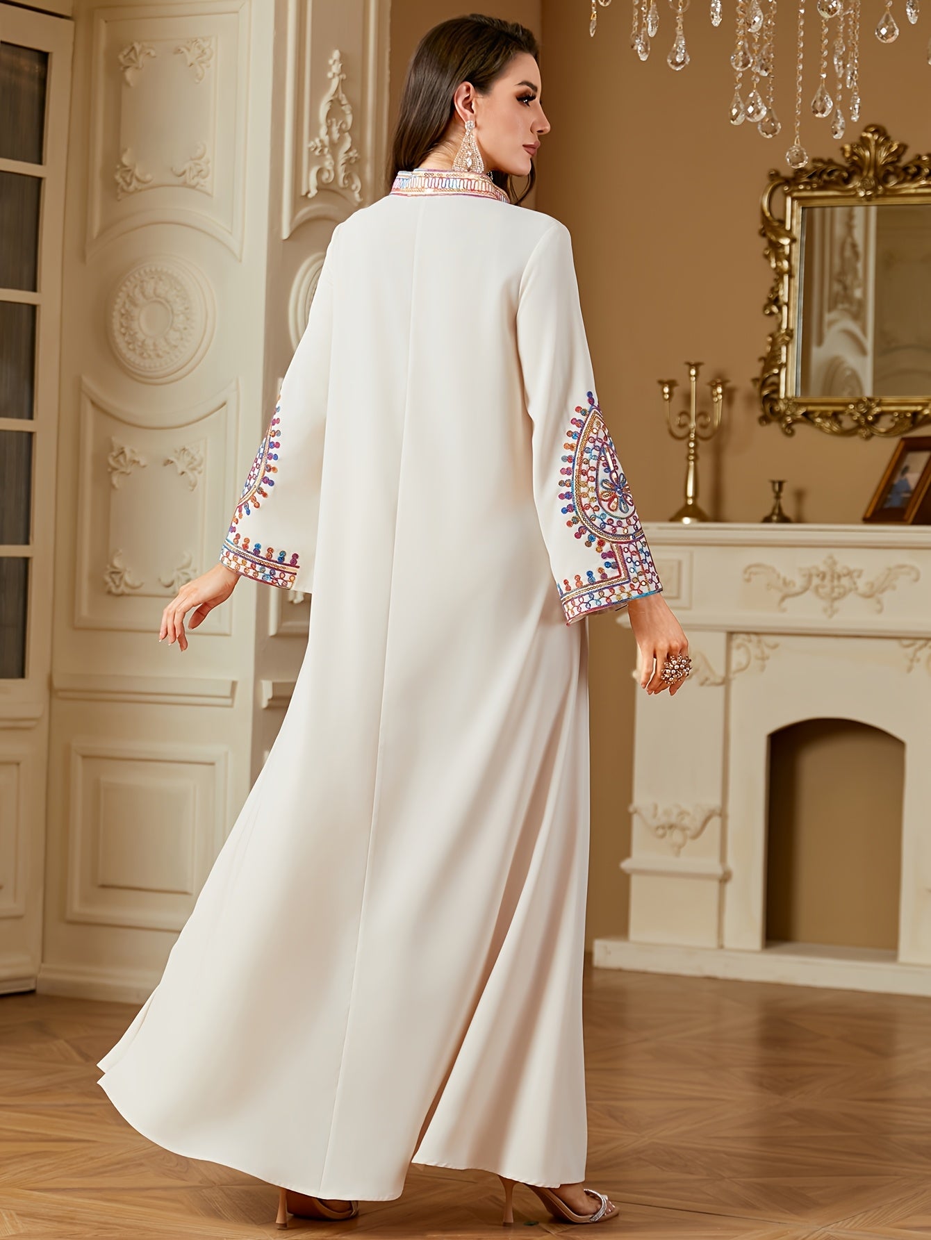 Elegant Long Sleeve Maxi Dress ./MH