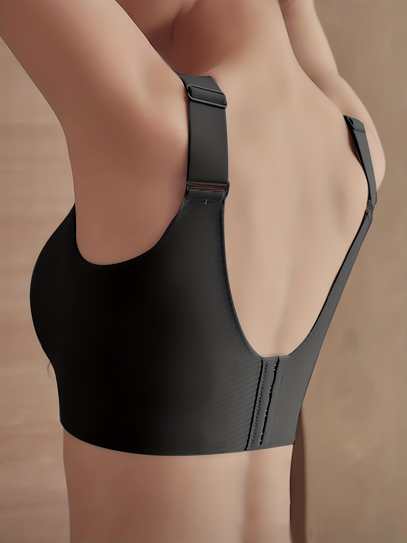 1pc Seamless Wireless Bra, Elegant Solid Color, Breathable & Comfort./MH